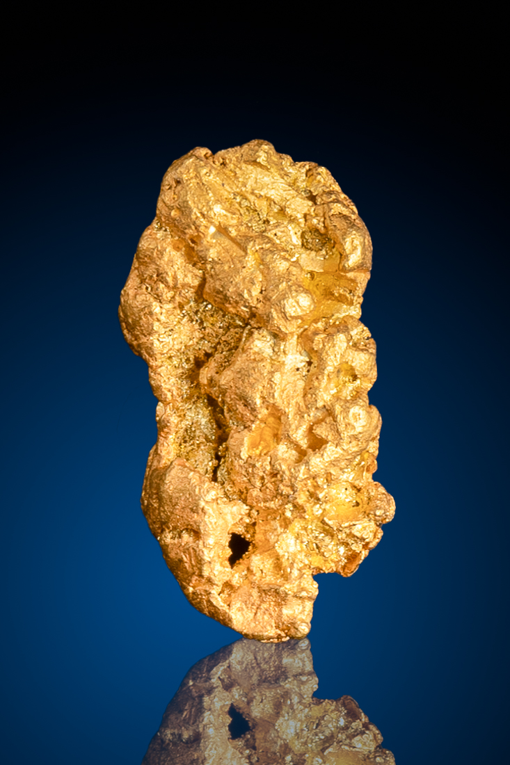 (image for) Brilliant Elongated Gold Nugget from CA - 2.56 grams